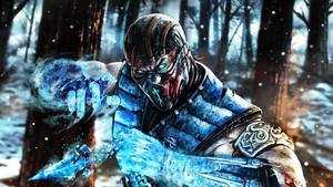 Bloody Sub-zero In Forest Wallpaper