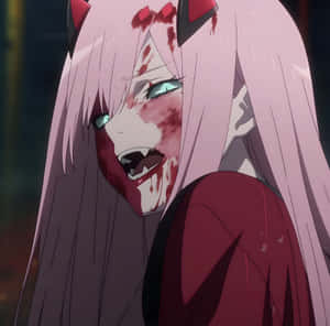 Bloody Vampire Anime Girl Wallpaper
