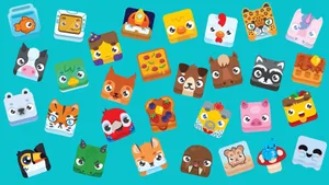 Blooket Game Characters Collection Wallpaper