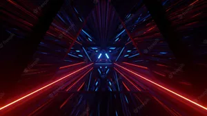 Blooming Light In Red Wallpaper