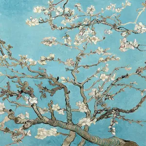 Blossoming_ Almond_ Tree_ Artwork Wallpaper