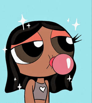 Blossoming With Power - Bubblegum Powerpuff Cartoon Pfp Wallpaper