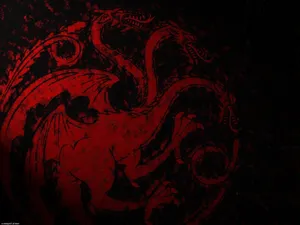 Blotted Paint Art House Targaryen Wallpaper
