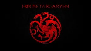 Blotted Red House Targaryen Symbol Wallpaper