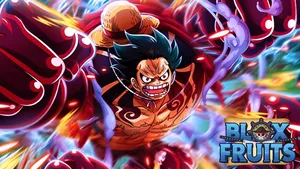 Blox Fruits Action Packed Scene Wallpaper