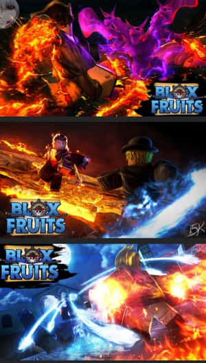 Blox Fruits Action Packed Showdowns Wallpaper
