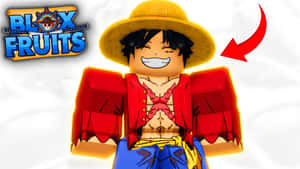 Blox Fruits Character Smile Wallpaper