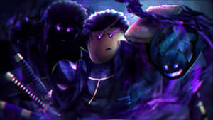 Blox Fruits Dark Trio Artwork Wallpaper