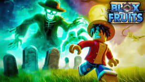 Blox Fruits Gameplay Encounter Wallpaper