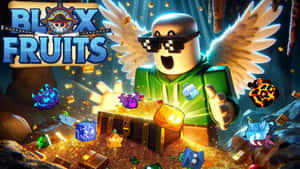 Blox Fruits Treasure Cave Adventure Wallpaper