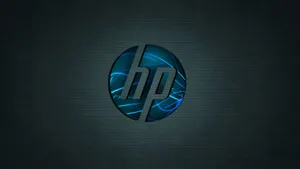 Blue 3d Hp Laptop Logo Wallpaper