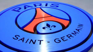 Blue 3d Psg Logo Wallpaper