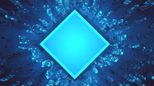 Blue Abstract Diamond Wallpaper