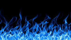 Blue Abstract Flame Background Wallpaper