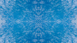 Blue Abstract Symmetrical Pattern Wallpaper