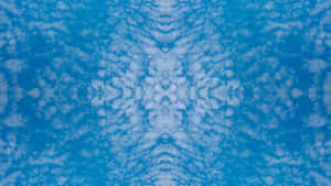 Blue Abstract Symmetrical Pattern Wallpaper