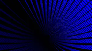 Blue Abstract Tunnel Perspective Wallpaper