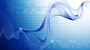 Blue Abstract Wave Background Wallpaper