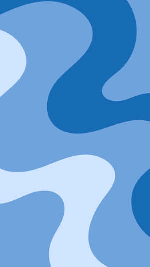 Blue Aesthetic Abstract Waves Wallpaper