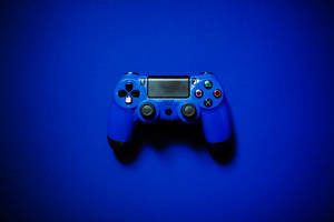 Blue Aesthetic Game Controller Wallpaper