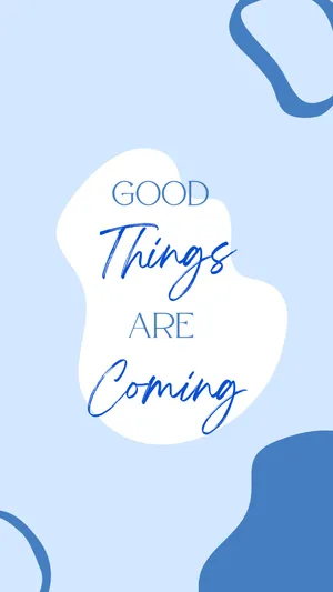 Blue Aesthetic Quote Wallpaper