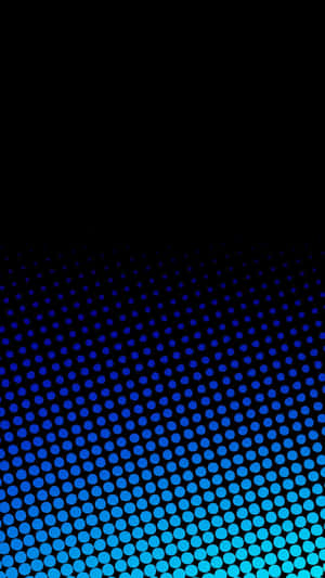 Blue Amoled Dots In Black Wallpaper