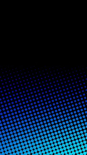 Blue Amoled Dots In Black Wallpaper