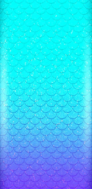 Blue And Purple Mermaid Glitters Wallpaper