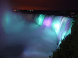 Blue And Purple Niagara Falls Canada Wallpaper