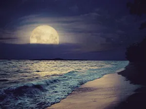 Blue And White Ripple Waves Wallpaper