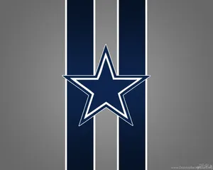 Blue And White Stripes Dallas Cowboys Logo Wallpaper