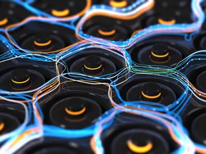 Blue And Yellow Battery Supply Wallpaper