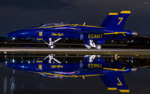 Blue Angels Perform An Aerial Demonstration At The Florida Beach Airshow Wallpaper