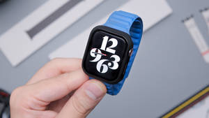 Blue Apple Smartwatch Wallpaper