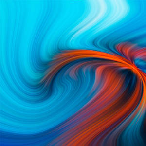 Blue Art Swirl Wallpaper