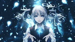 Blue Aura Girl Magic Wallpaper
