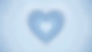 Blue Aura Heart Energy Wallpaper