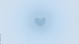 Blue Aura Heart Shape Wallpaper
