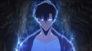 Blue Aura Power Awakening Wallpaper