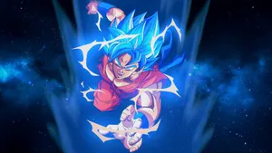 Blue Aura Power Surge Wallpaper