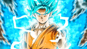 Blue Aura Power Surge Wallpaper