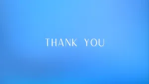 Blue Aura Thank You Background Wallpaper