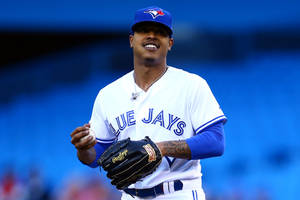 Blue Background Marcus Stroman Wallpaper