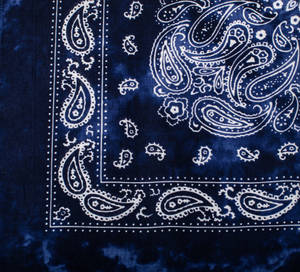 Blue Bandana Corner Prints Wallpaper