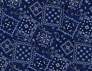 Blue Bandana With Paisley Pattern Wallpaper