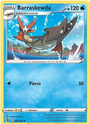 Blue Barraskewda Card Wallpaper