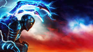 Blue Beetle Electric Aura Wallpaper