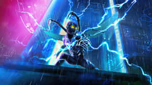 Blue Beetle Electric Charge Wallpaper