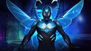 Blue Beetle Hero Pose Wallpaper