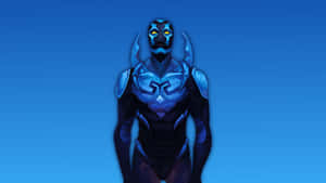 Blue Beetle Hero Stance Wallpaper